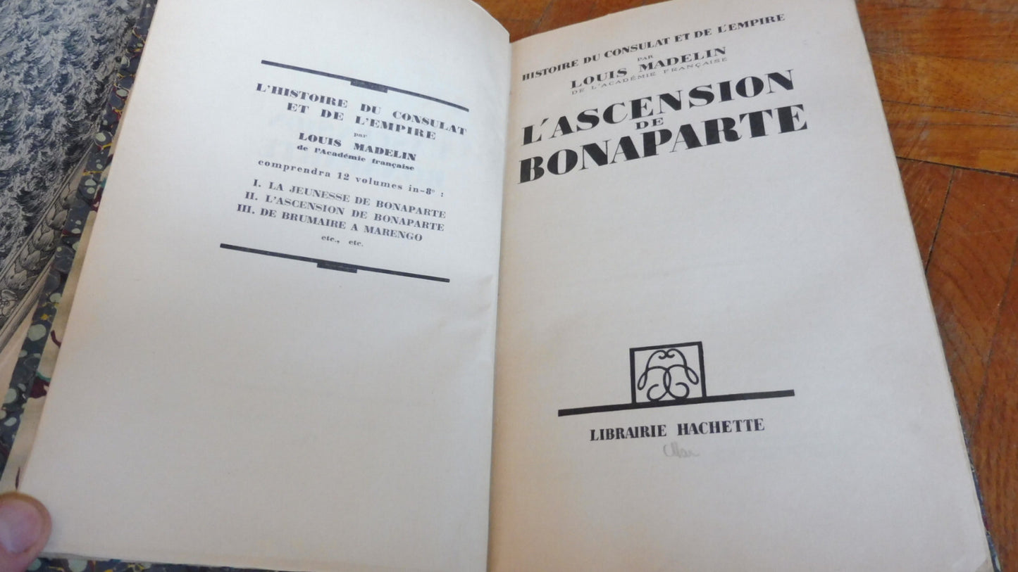 L'Ascension de Bonaparte (Louis Madelin) 1937