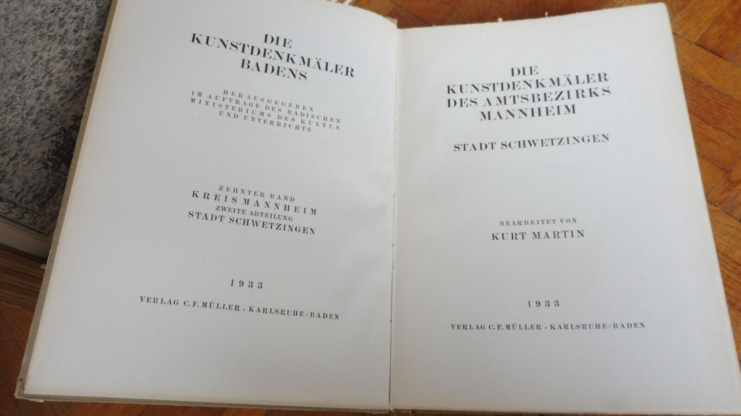 Die Kunstdenkmäler des Amtsbezirks Mannheim (Kurt Martin) 1933