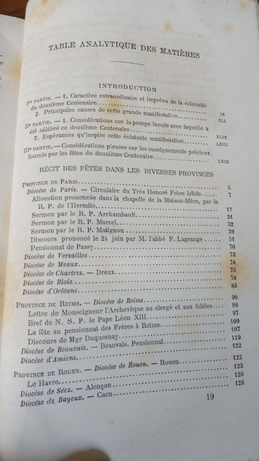 Deuxième centenaire de la fondation des Fr. des Ecoles Chrétiennes (Carion) 1881