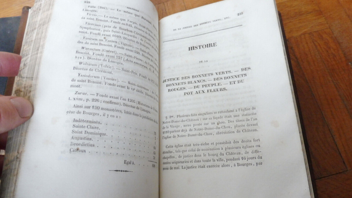 Notices historiques, archéologiques et philologiques sur Bourges (Gembloux) 1840