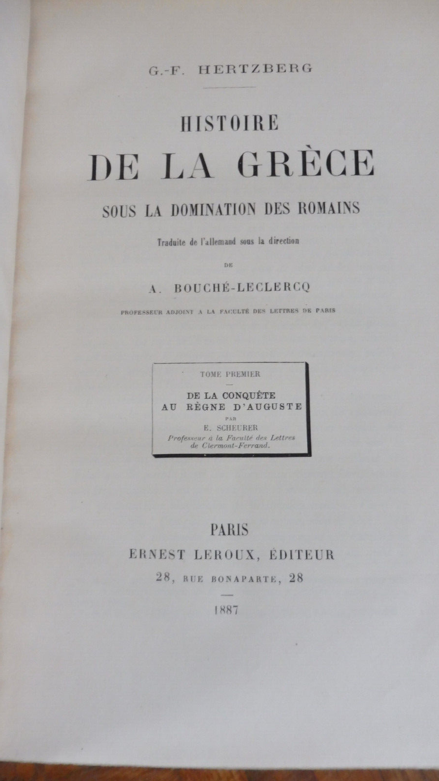 Histoire de la Grèce sous la domination des Romains (G.-F. Hertzberg) 1887 3/3