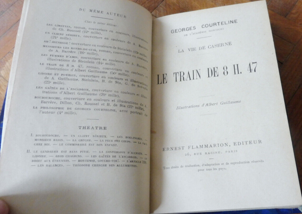 Le Train de 8h47 (Courteline) s.d. Illus. Guillaume
