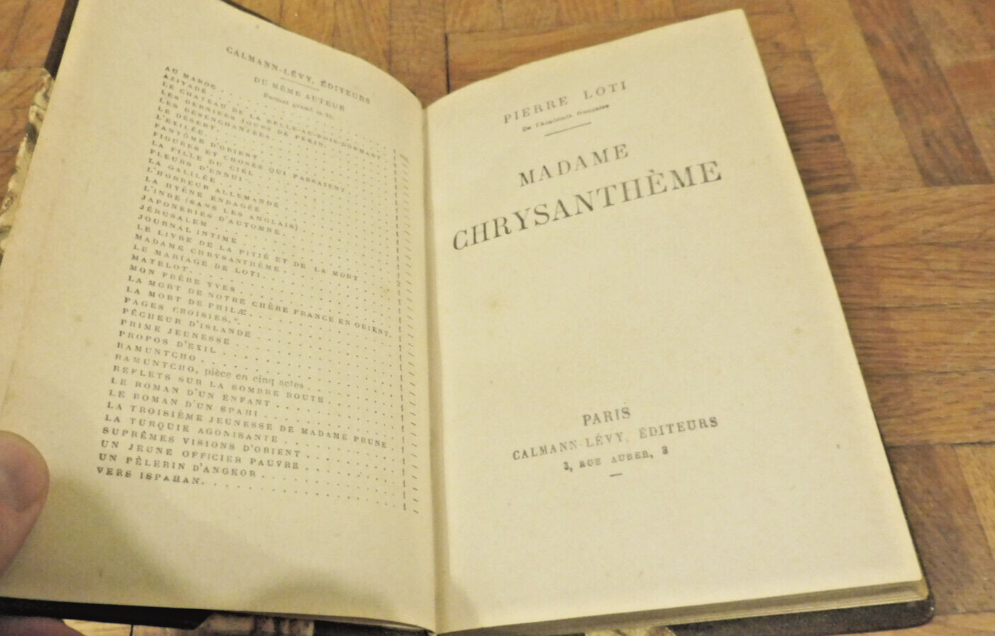 Madame Chrysanthème (Pierre Loti) 1930
