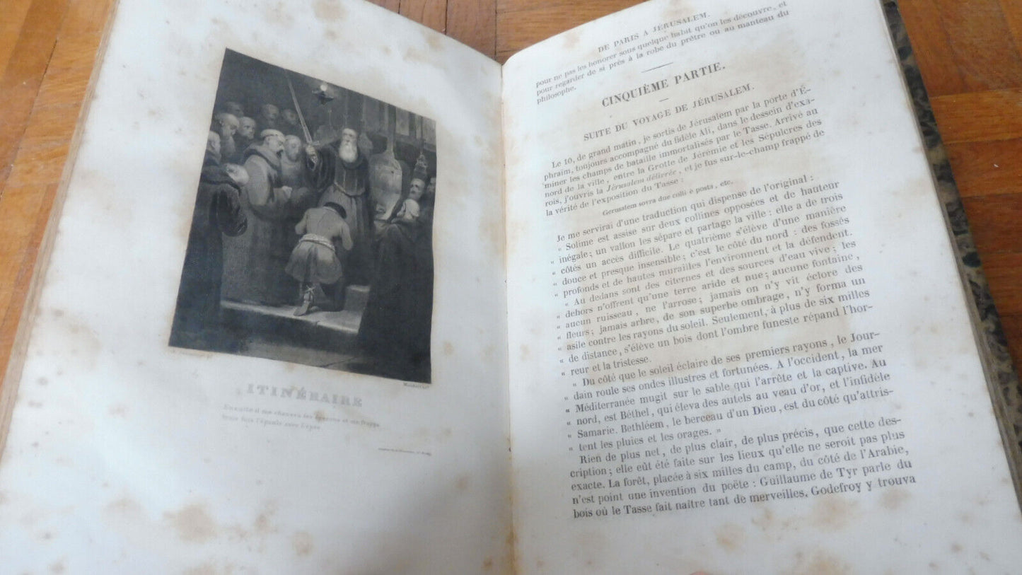 Itinéraire de Paris à Jérusalem suivi des Voyages en Italie (Chateaubriand) 1838
