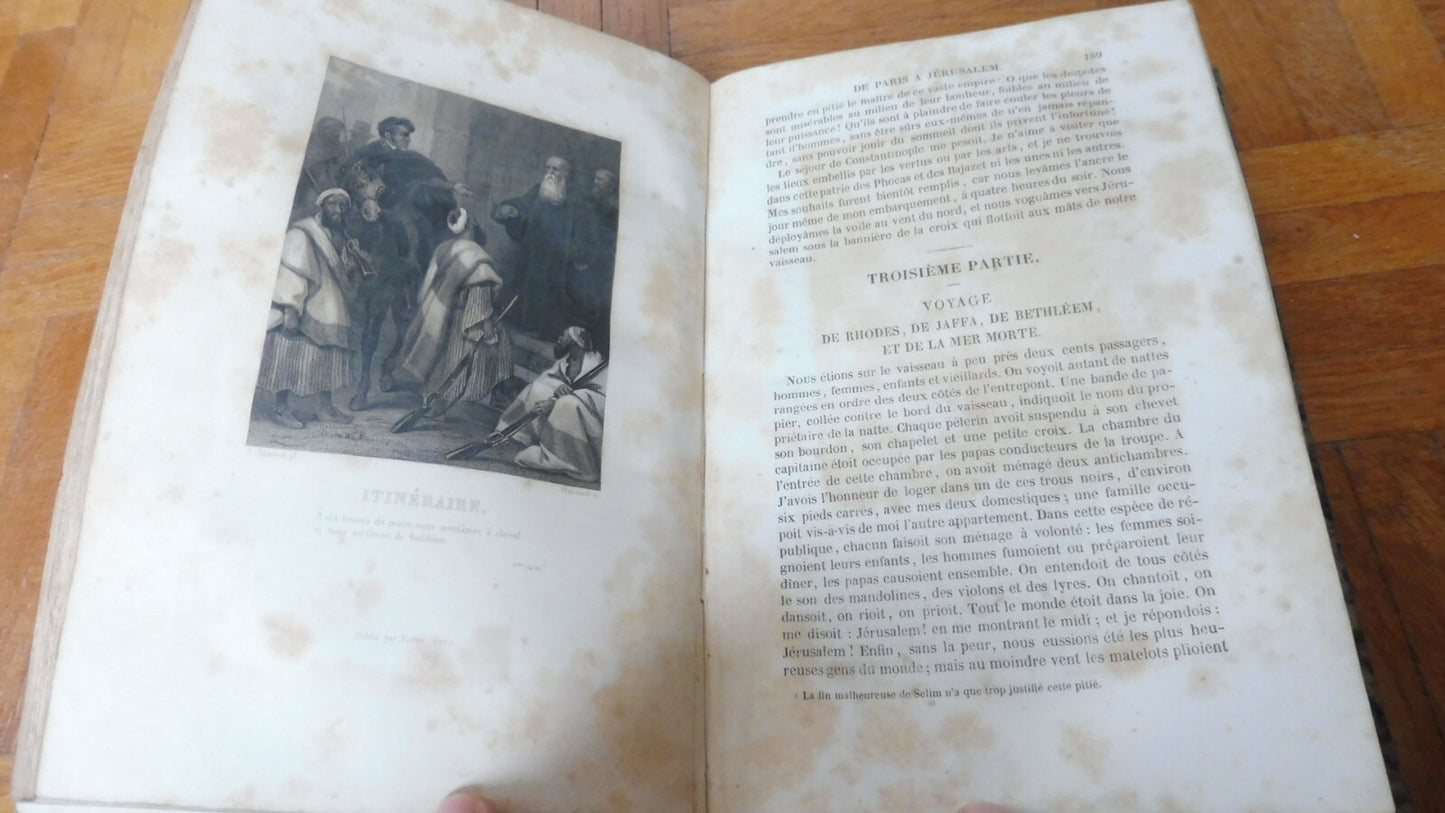 Itinéraire de Paris à Jérusalem suivi des Voyages en Italie (Chateaubriand) 1838