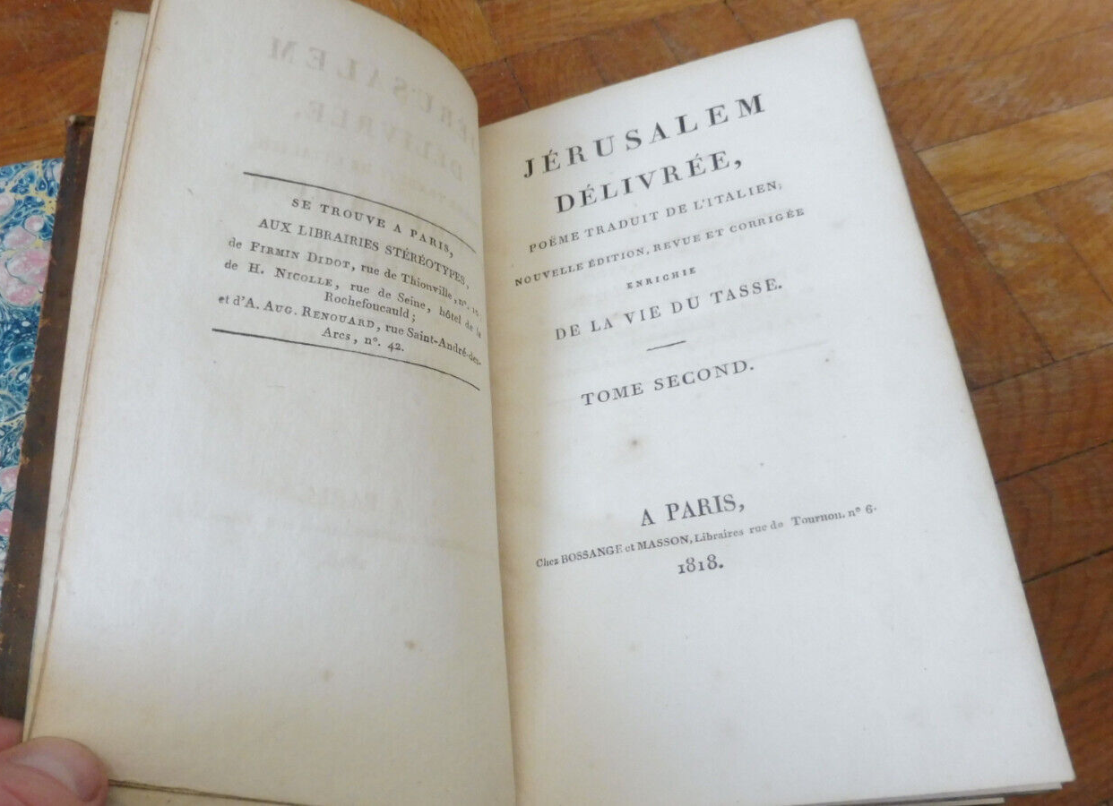 Jérusalem délivrée (Le Tasse) 1818 2/2