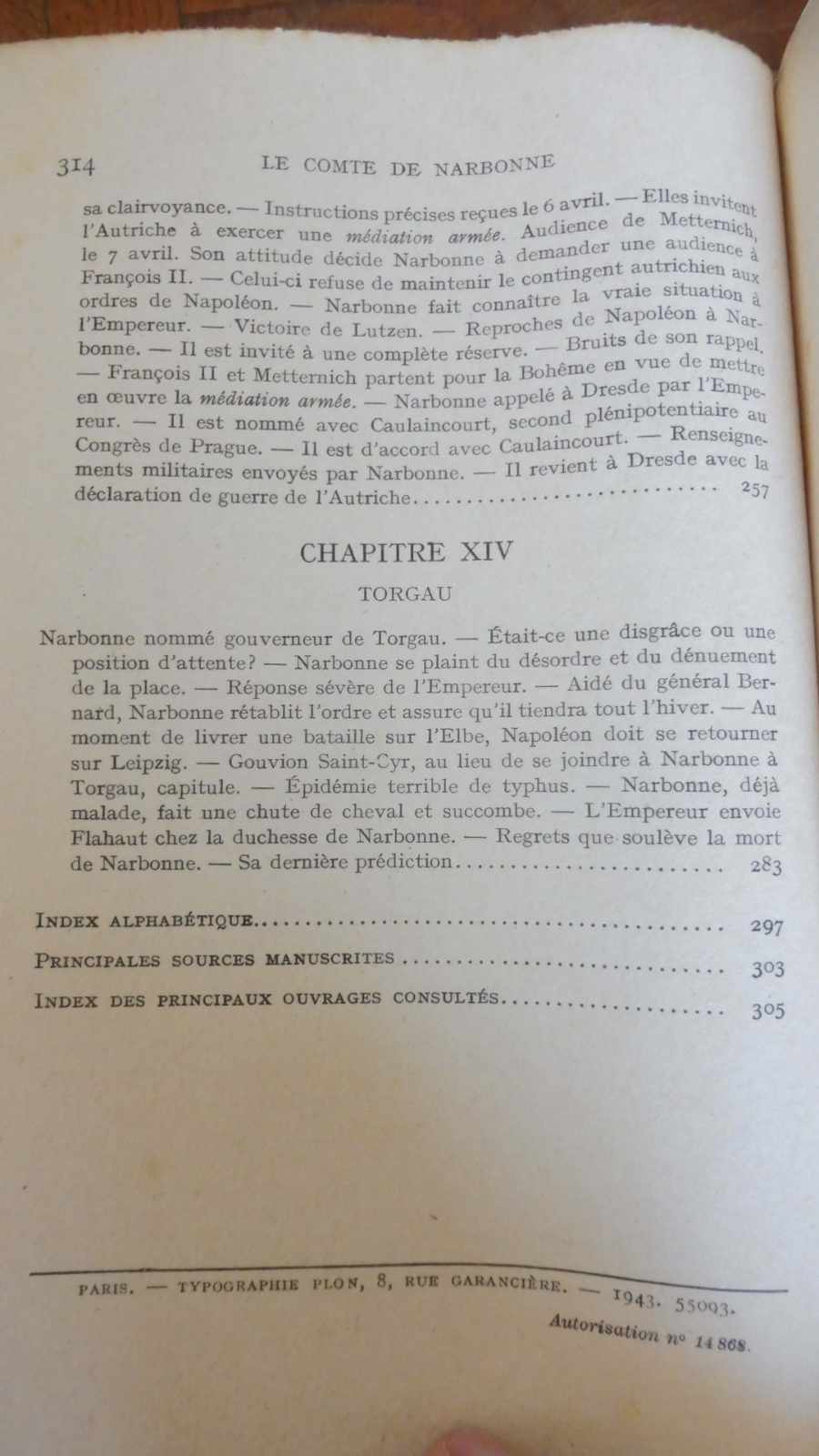 Le Comte de Narbonne. 1755-1813 (Emile Dard) 1943