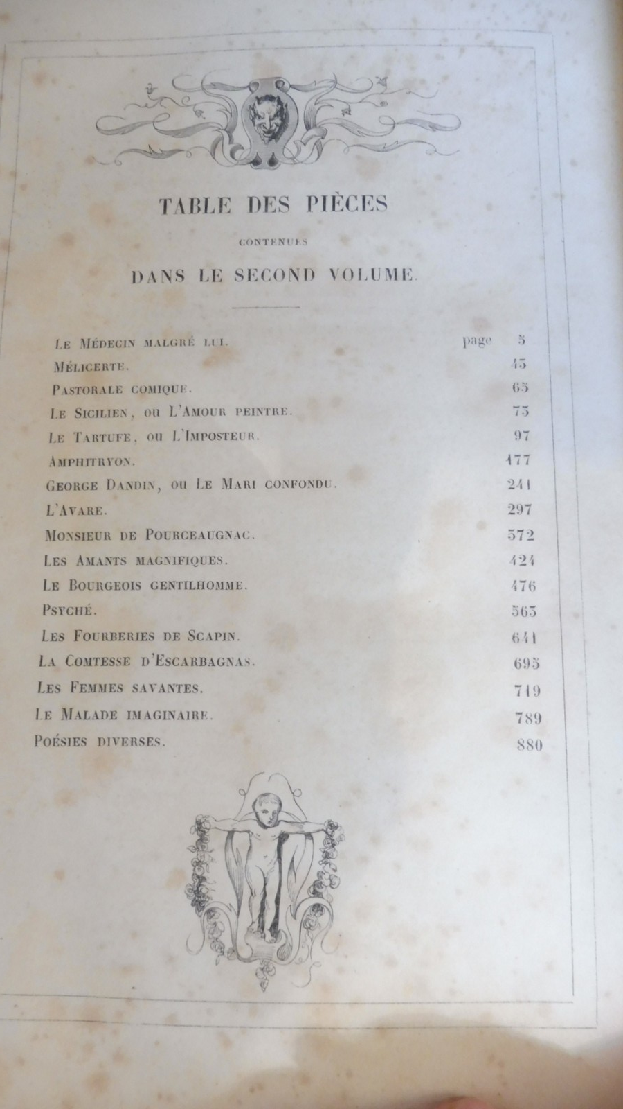 Oeuvres de Molière 1835 2/2 illus. Johannot