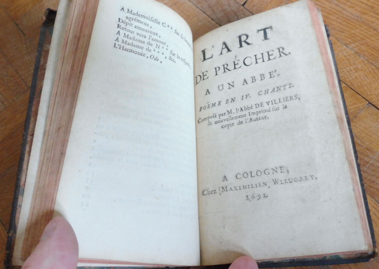 L'art de Plaire+L'art de prêcher à un abbé (Mauger & De Villiers) 1757-1692