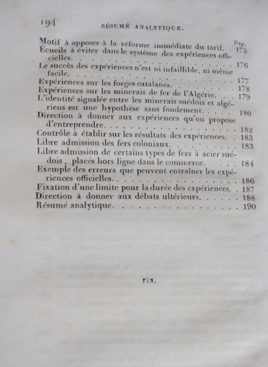 La Fabrication et le commerce des fers à acier (F. Le Play) 1846
