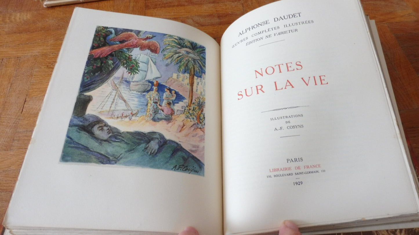 Soutien de famille. Notes sur la vie (Alphonse Daudet) 1929 illus. Cosyns