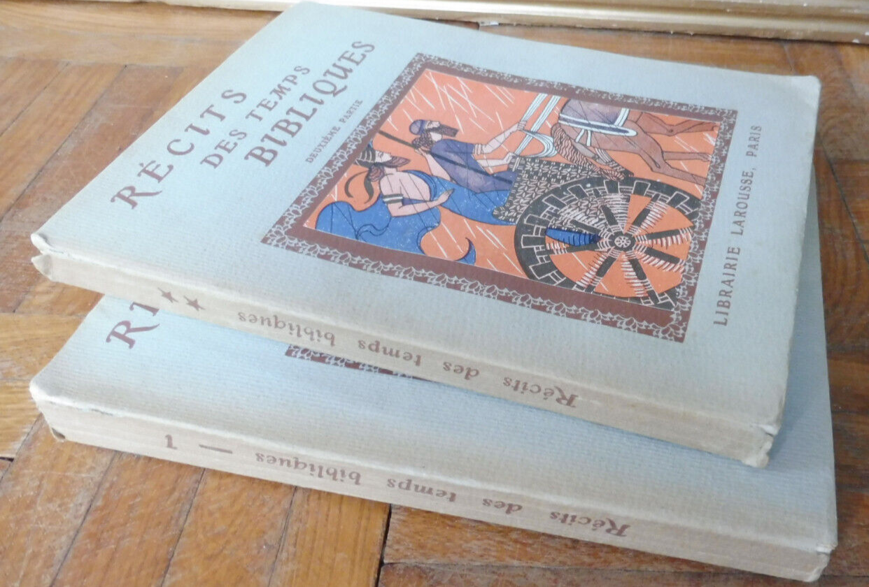 Récits des temps bibliques (M. Butts) 1930 illus. Aman-Jean 2 vol.
