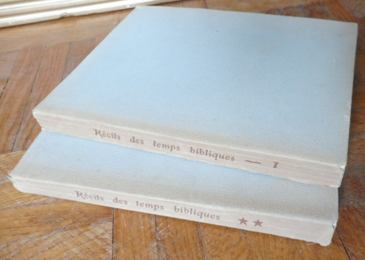 Récits des temps bibliques (M. Butts) 1930 illus. Aman-Jean 2 vol.