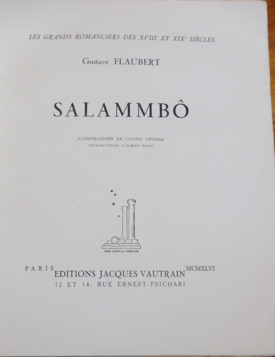 Salammbô (Flaubert) 1941 illus. Lucien Thomas