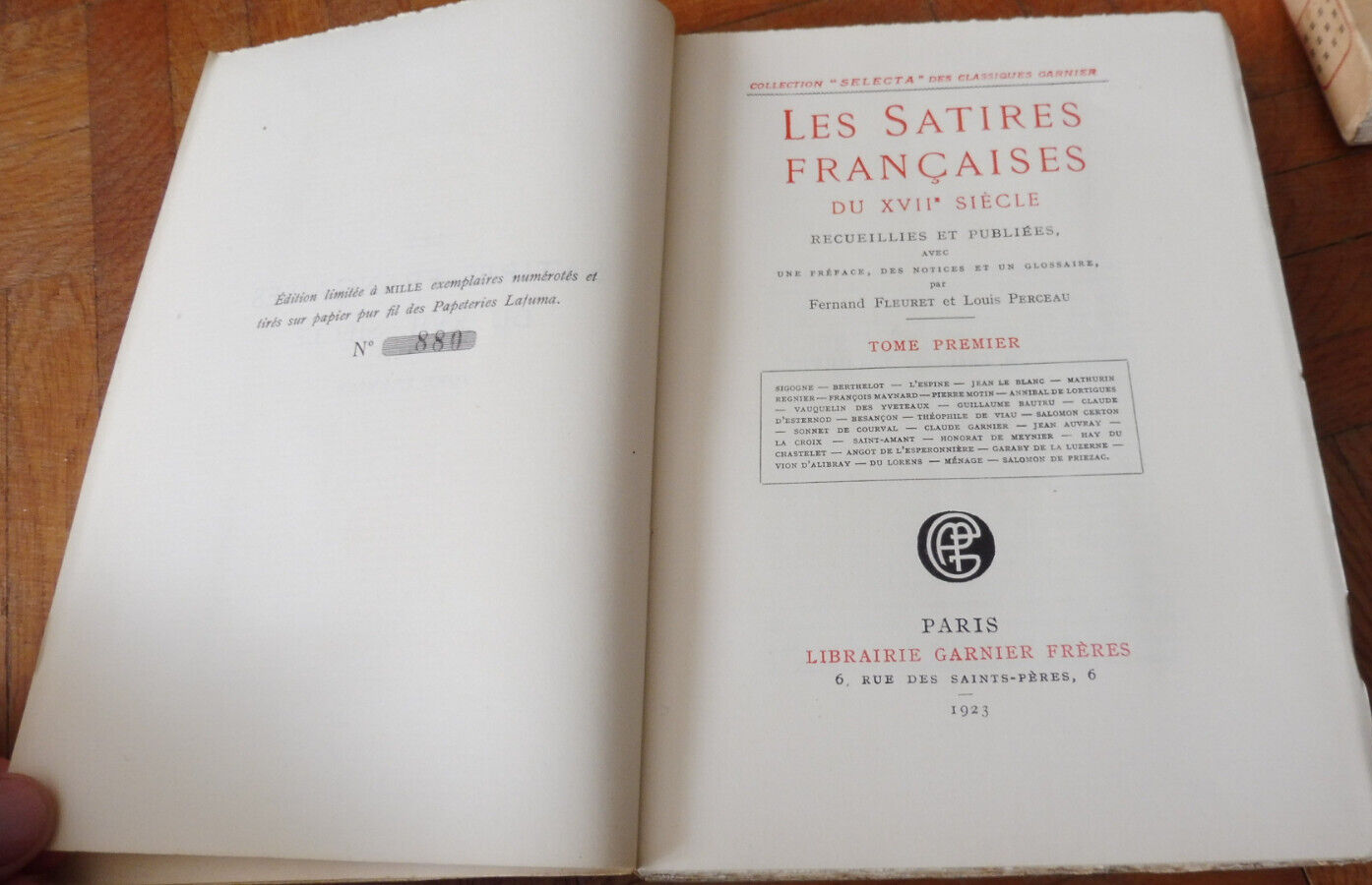 Les Satires françaises du XVIIe siècle (Fleuret & Perceau) 1923