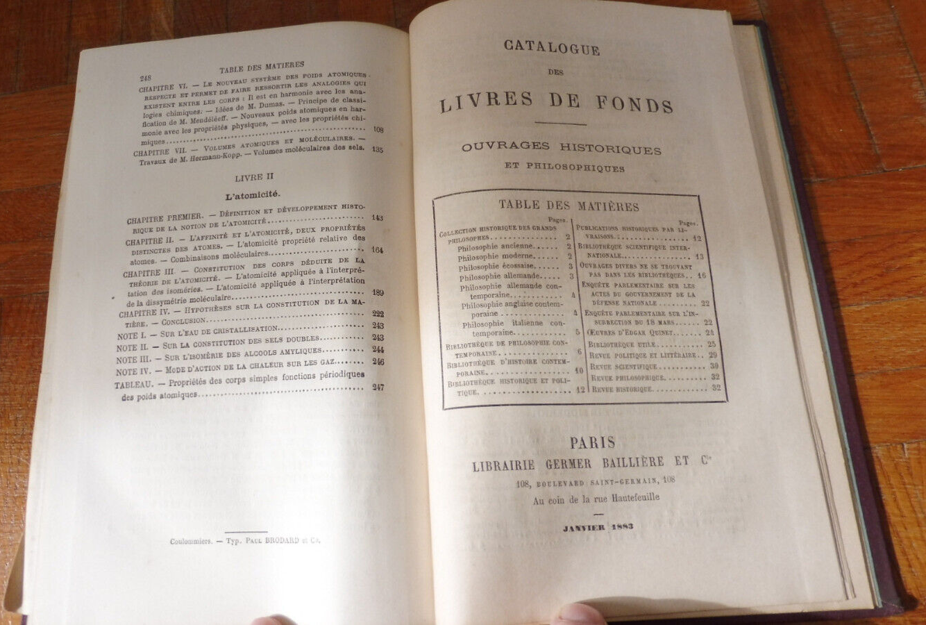 La Théorie atomique (Ad. Wurtz) 1883