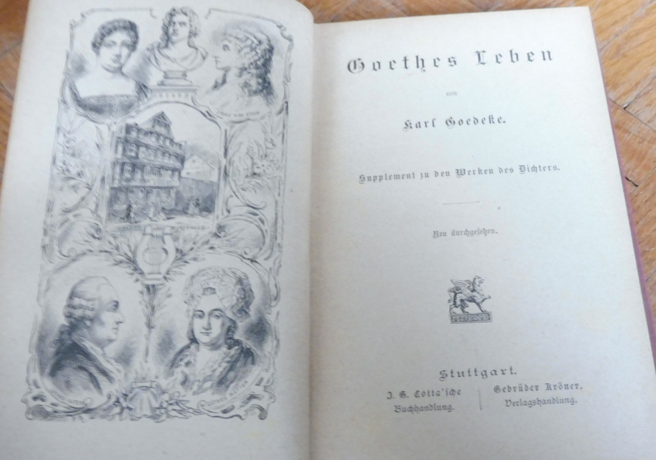 Goethes fämlische Werke s.d. 36 vol.
