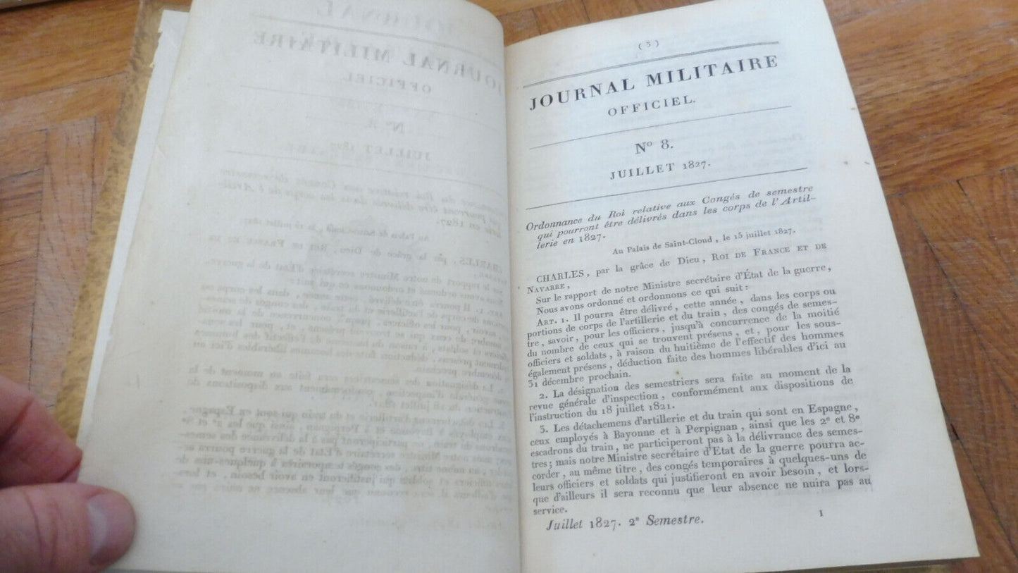 Journal militaire. 2ème semestre 1827