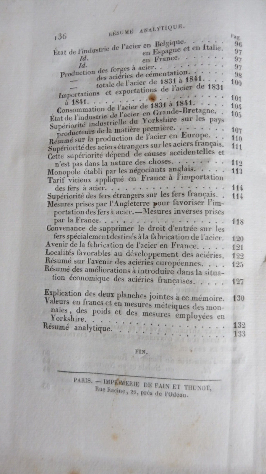 Fabrication de l'acier en Yorkshire (F. Le Play) 1843