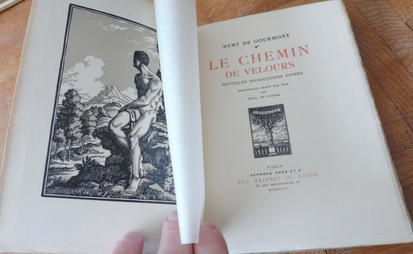 Le chemin de velours (Rémy De Gourmont) 1923 VERGE NUMEROTE