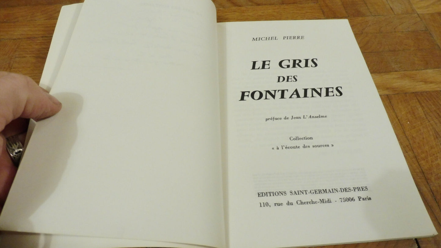 Le Gris des fontaines (Michel Pierre) 1884 ENVOI POESIE