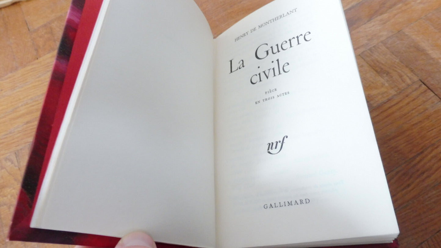 La Guerre civile (Henry de Montherlant) 1965