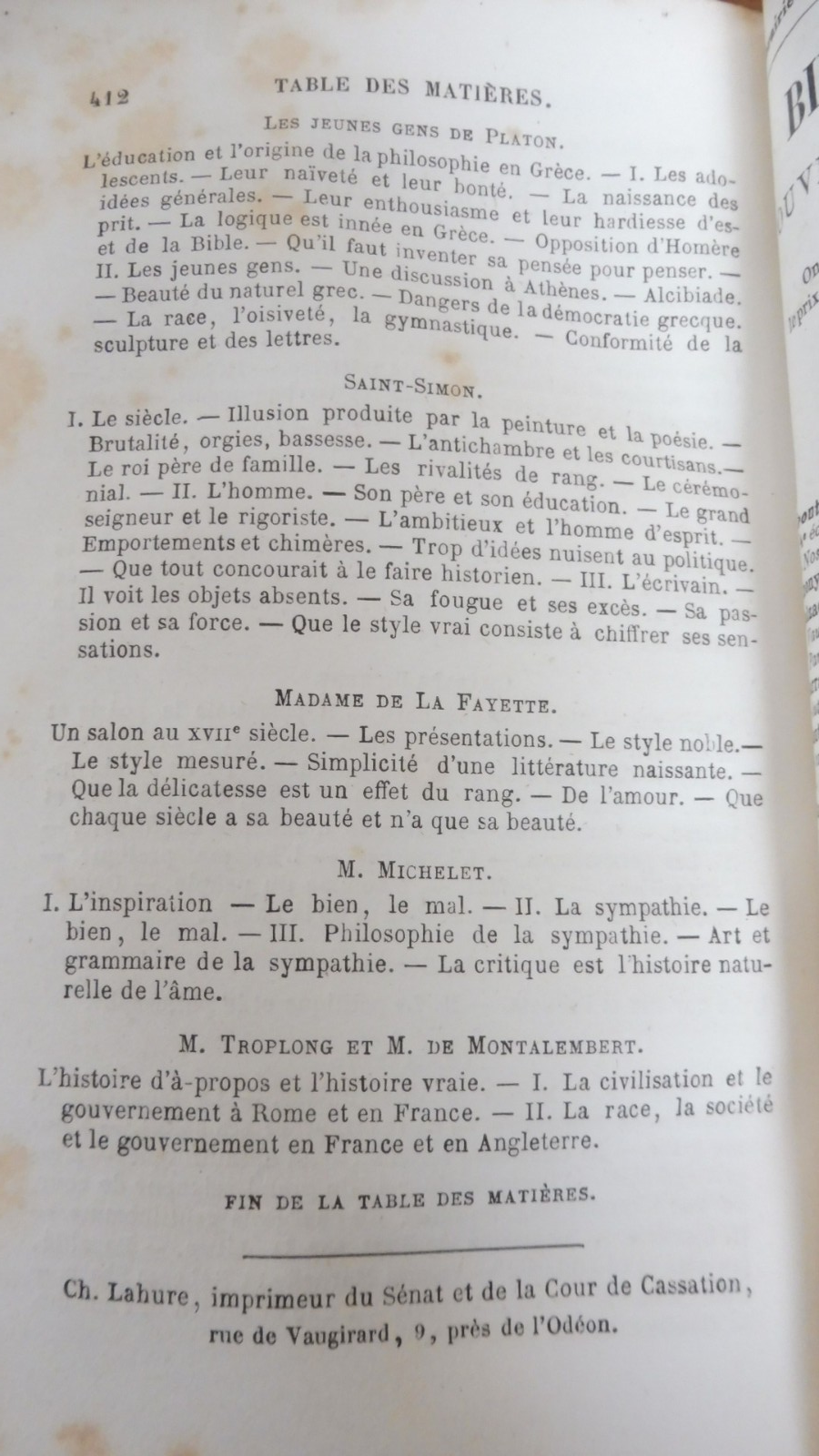Essais de critique et d'histoire (H. Taine) 1858 EO