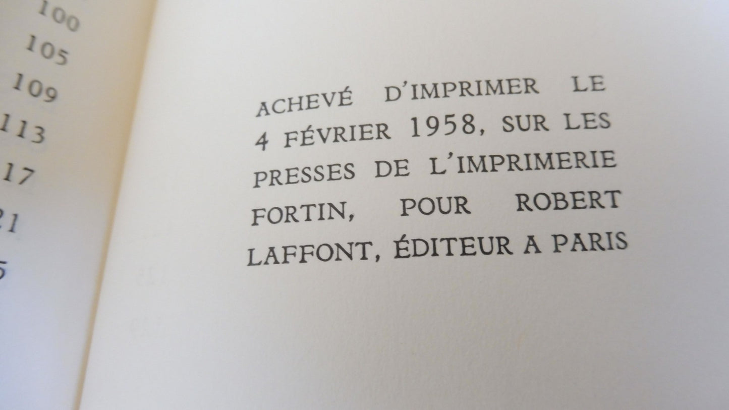 Le Cadran lunaire (André Pieyre de Mandiargues) 1958 EO