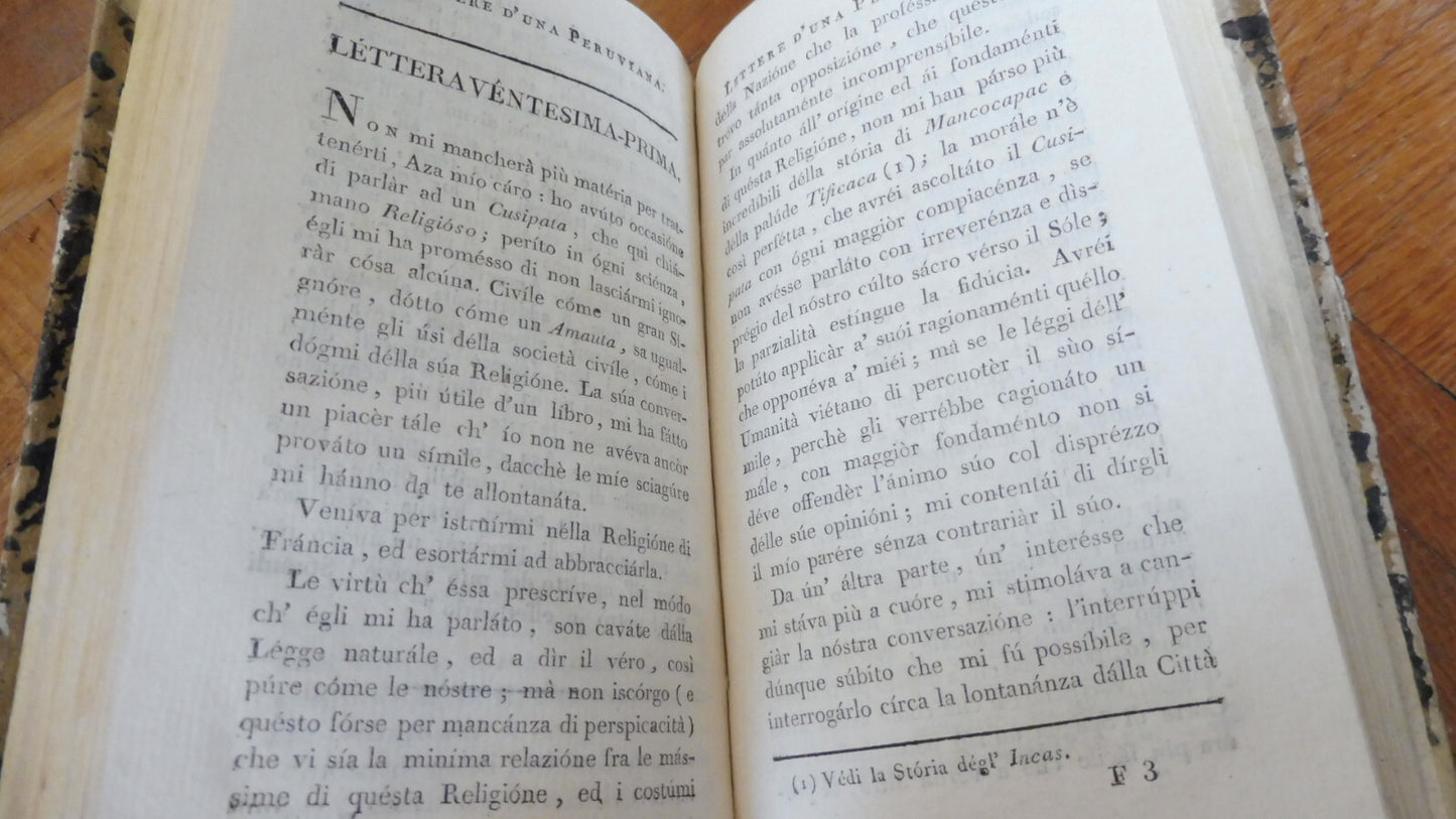 Léttere d'una peruviana (Deodati) an VIII
