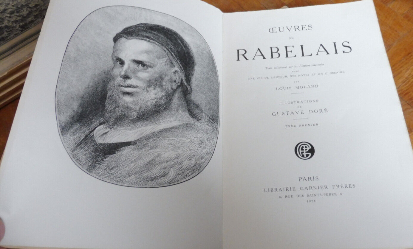 Oeuvres de Rabelais 1928 2/2 illus. Doré
