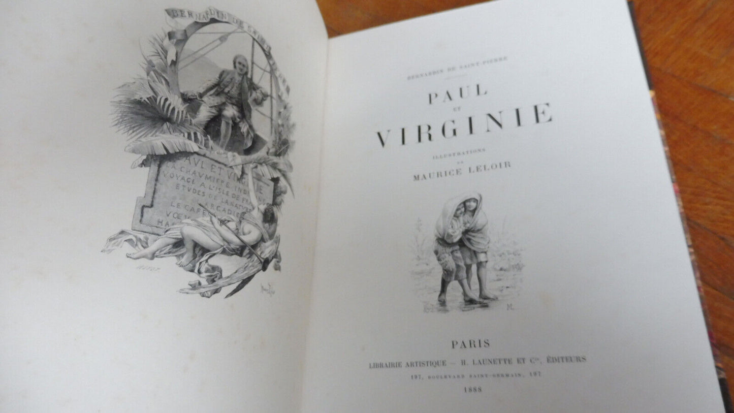 Paul et Virginie (Bernardin de Saint-Pierre) 1888 illus. Leloir