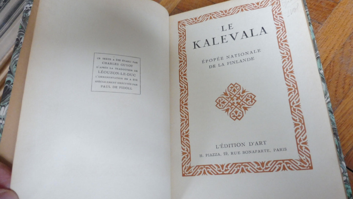 Le Kalévala. Epopée nationale de la Finlande (Léouzon-Le-Duc) 1926 JAPON