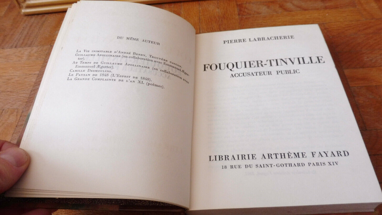 Fouquier-Tinville, accusateur public (Pierre Labracherie) 1961 EO
