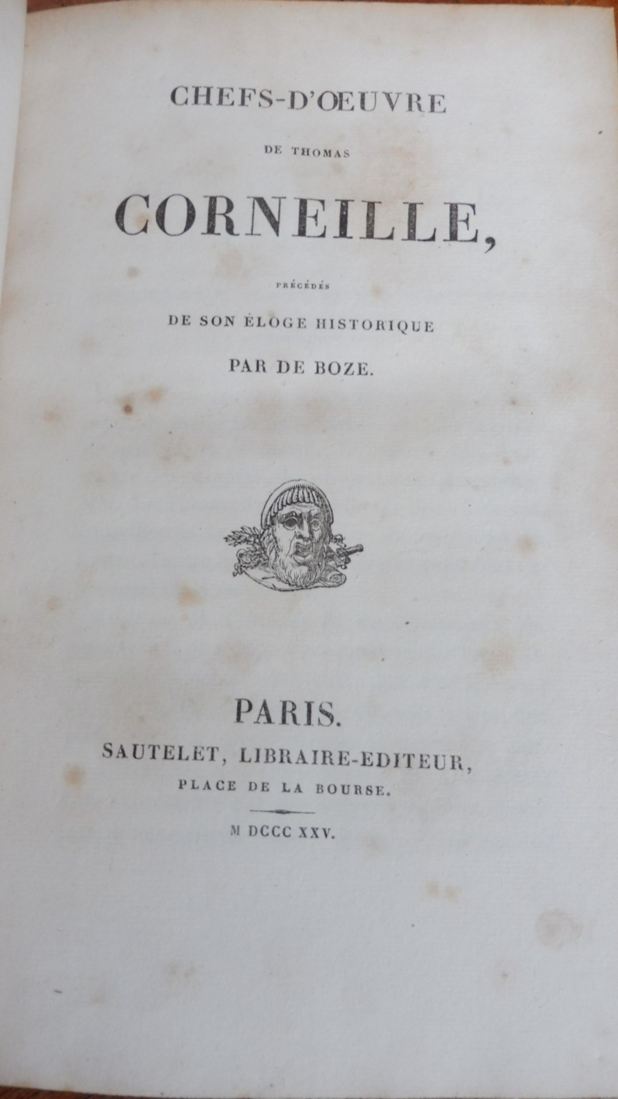 Oeuvres choisies de Pierre et Thomas Corneille 1829 5/5