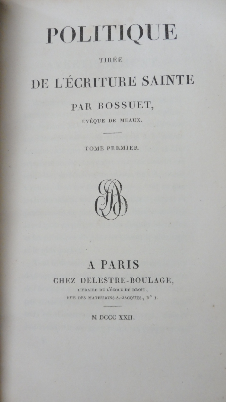 Oeuvres de Bossuet 1822-39 12 vol.