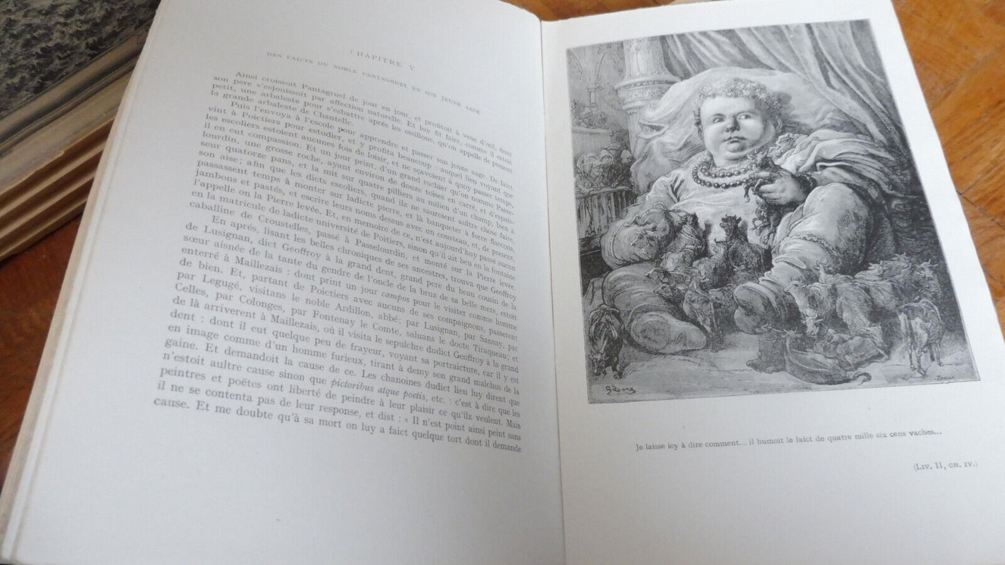 Oeuvres de Rabelais 1928 2/2 illus. Doré