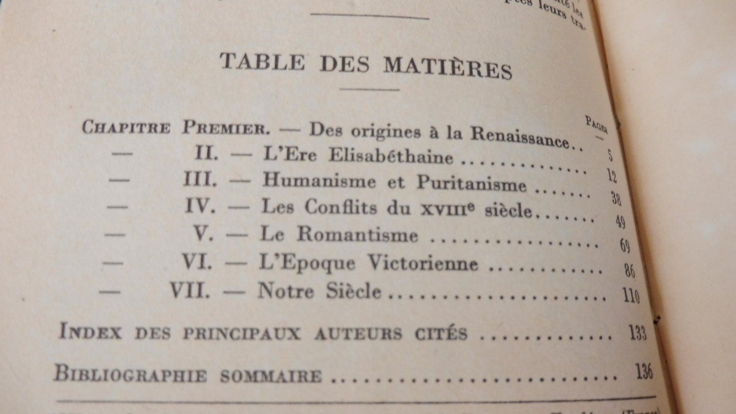 La Littérature russe. La Littérature anglaise (Ehrhard & Lalou) 1958-59
