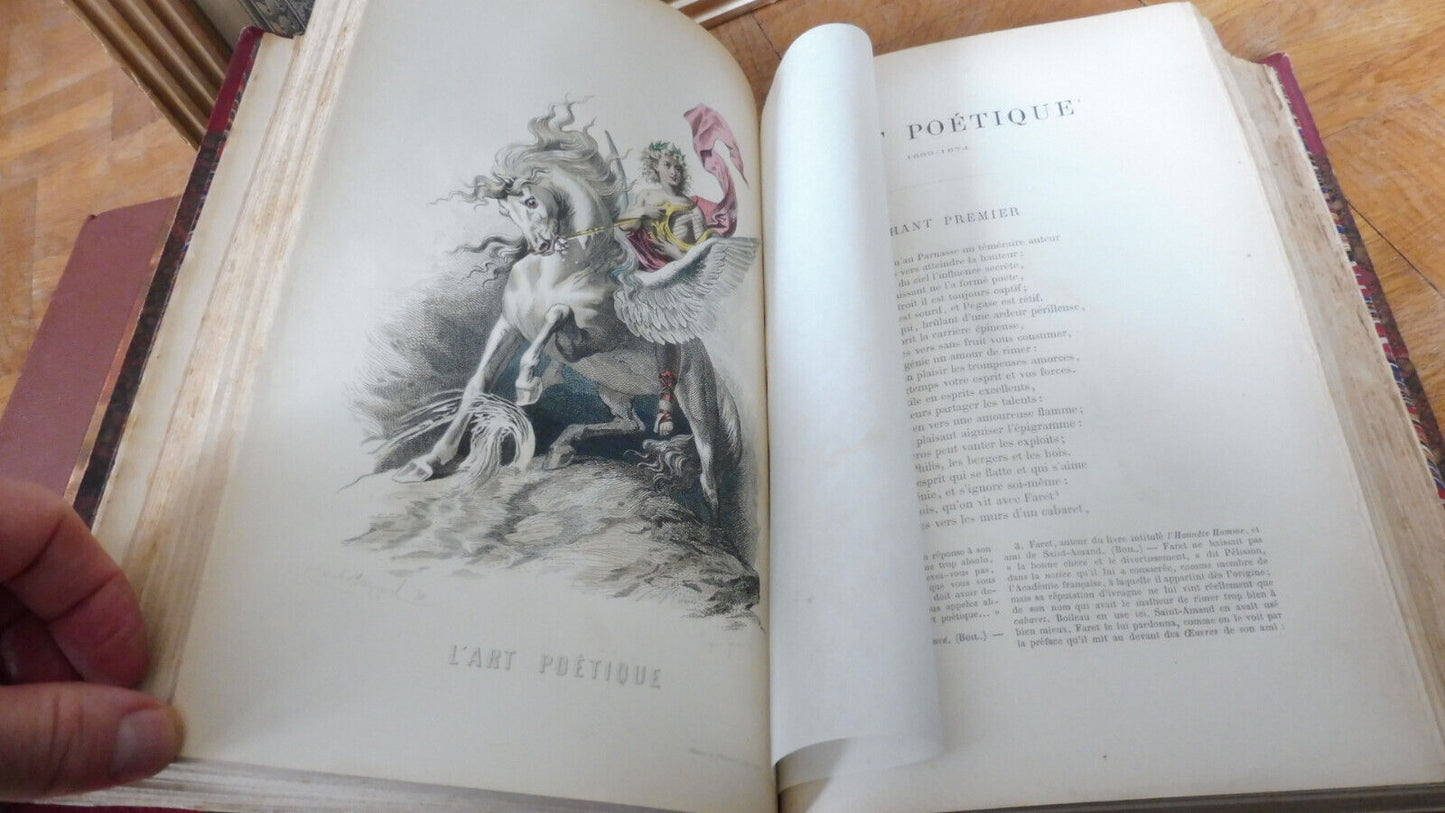 Oeuvres de Boileau 1873 illus. Bayard