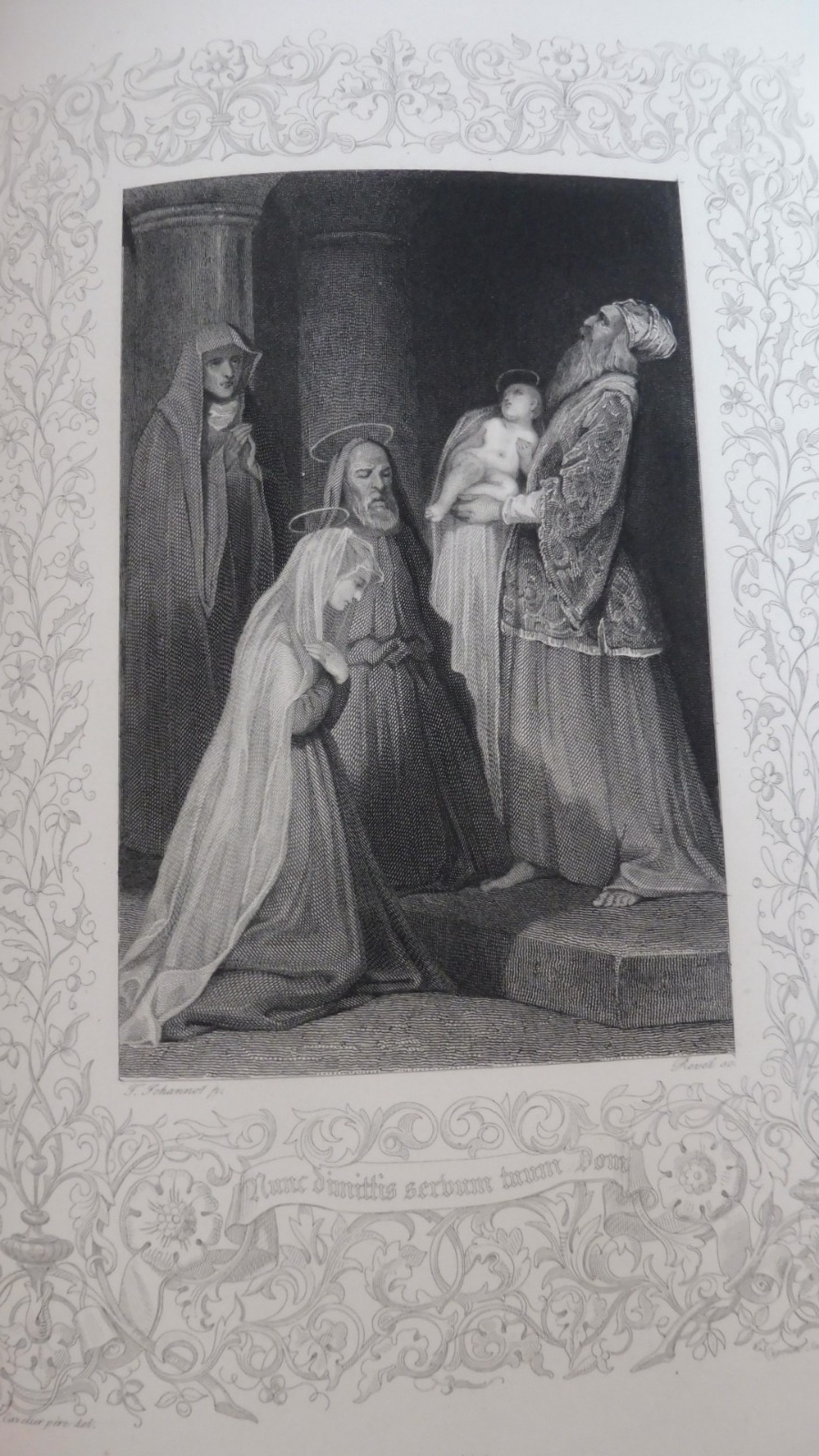 Les Saints Evangiles 1836 2 t. en 1 vol. COMPLET illus. Johannot RELIURE SIMIER