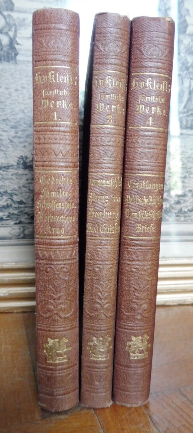 Kleists sämtlische Werke (Heinrich Von Kleist) 3 vol.