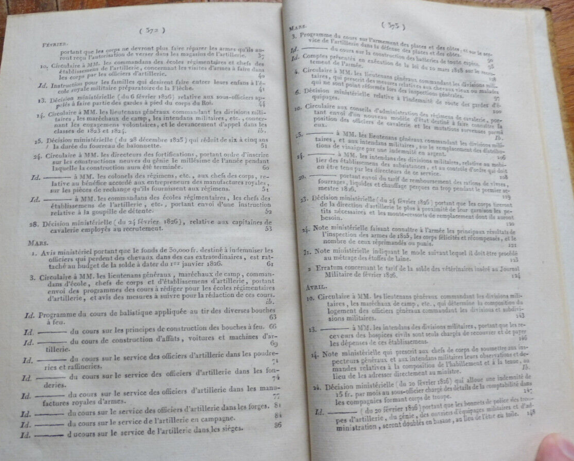 Journal militaire. 1er semestre 1826