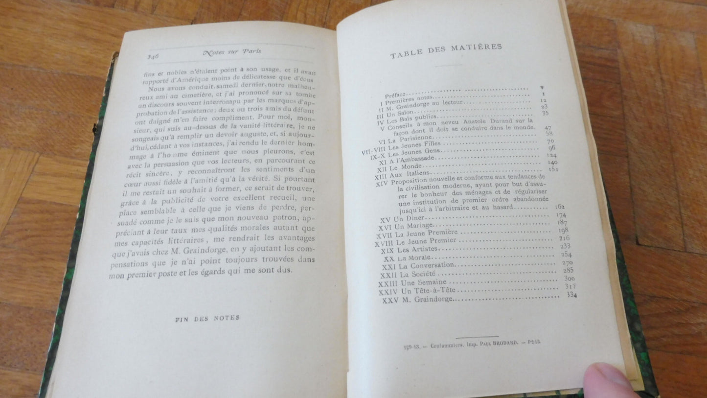 Vie et opinions de Frédéric-Thomas Graindorge (H. Taine) 1913