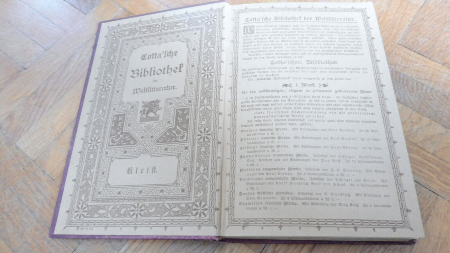 Kleists sämtlische Werke (Heinrich Von Kleist) 3 vol.