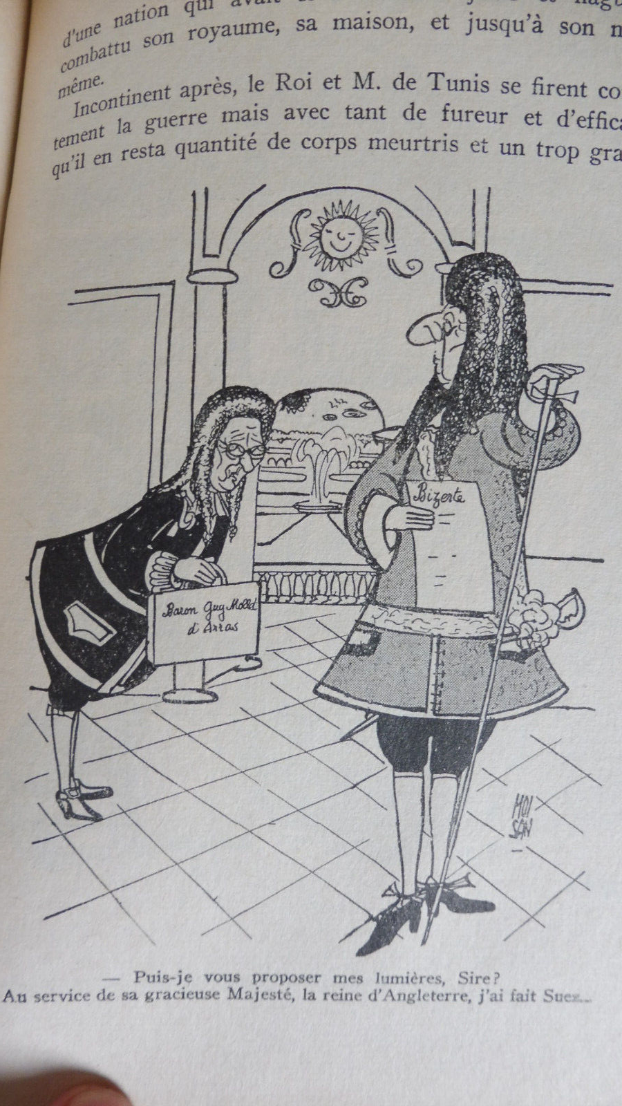 La Cour (A. Ribaud) 1962 illus. Moisan DE GAULLE