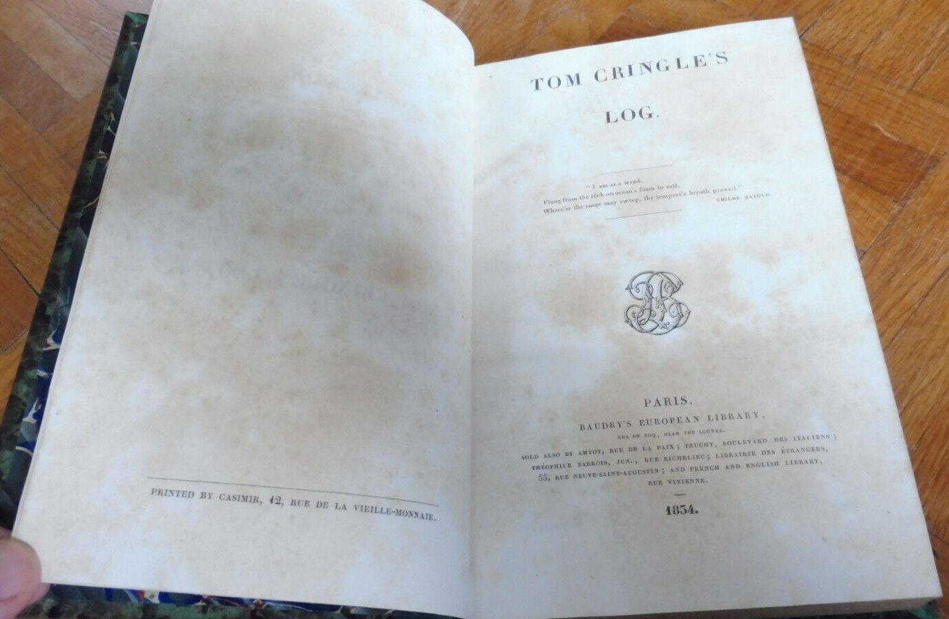 Tom Cringle's log (Michael Scott) 1834