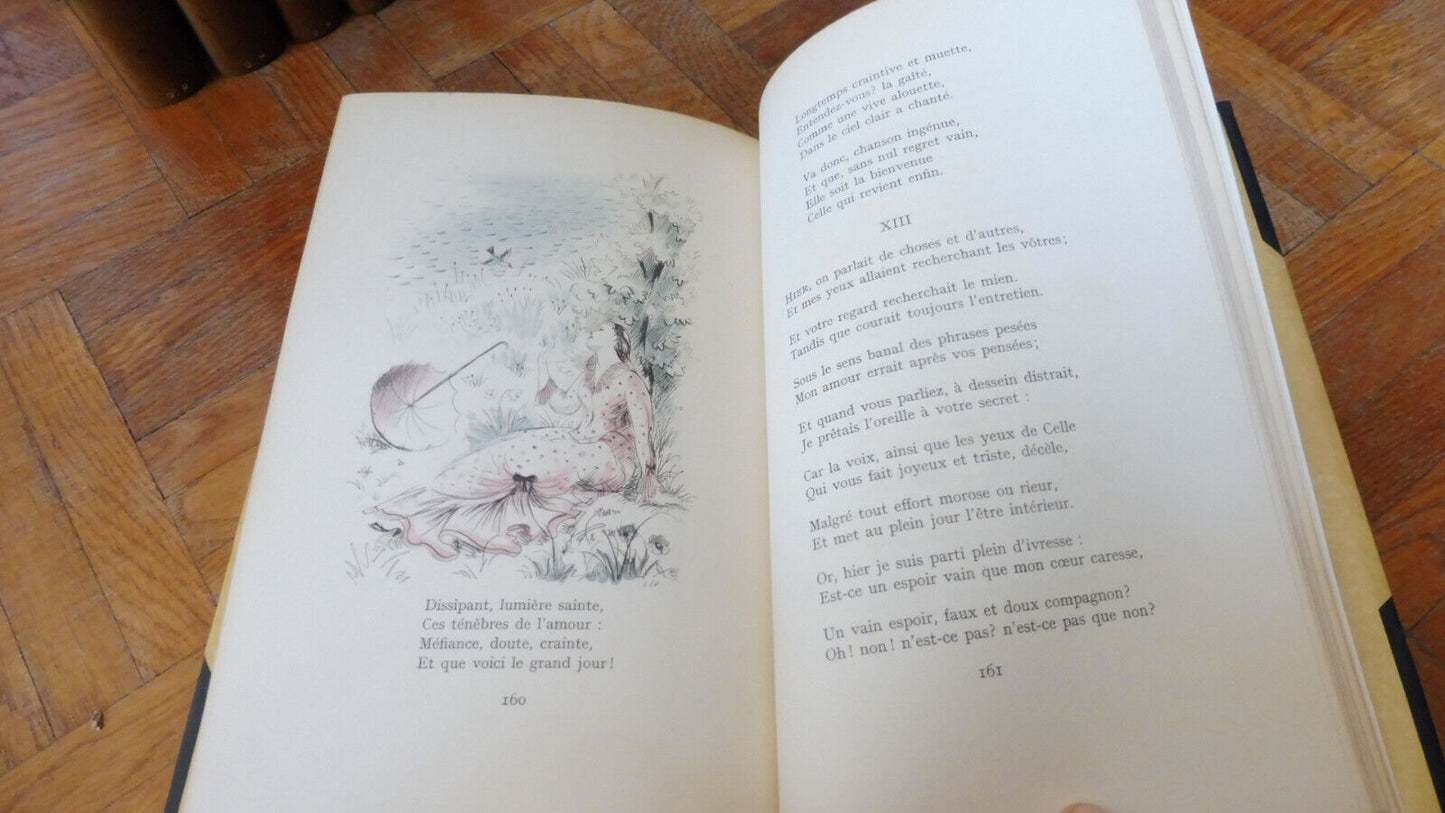 Oeuvres poétiques de Verlaine 1948 Illus. Clouzot VELIN 6/6