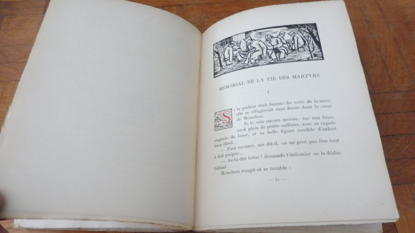 Vie des Martyrs (Georges Duhamel) 1919 illus. Lébédeff VELIN