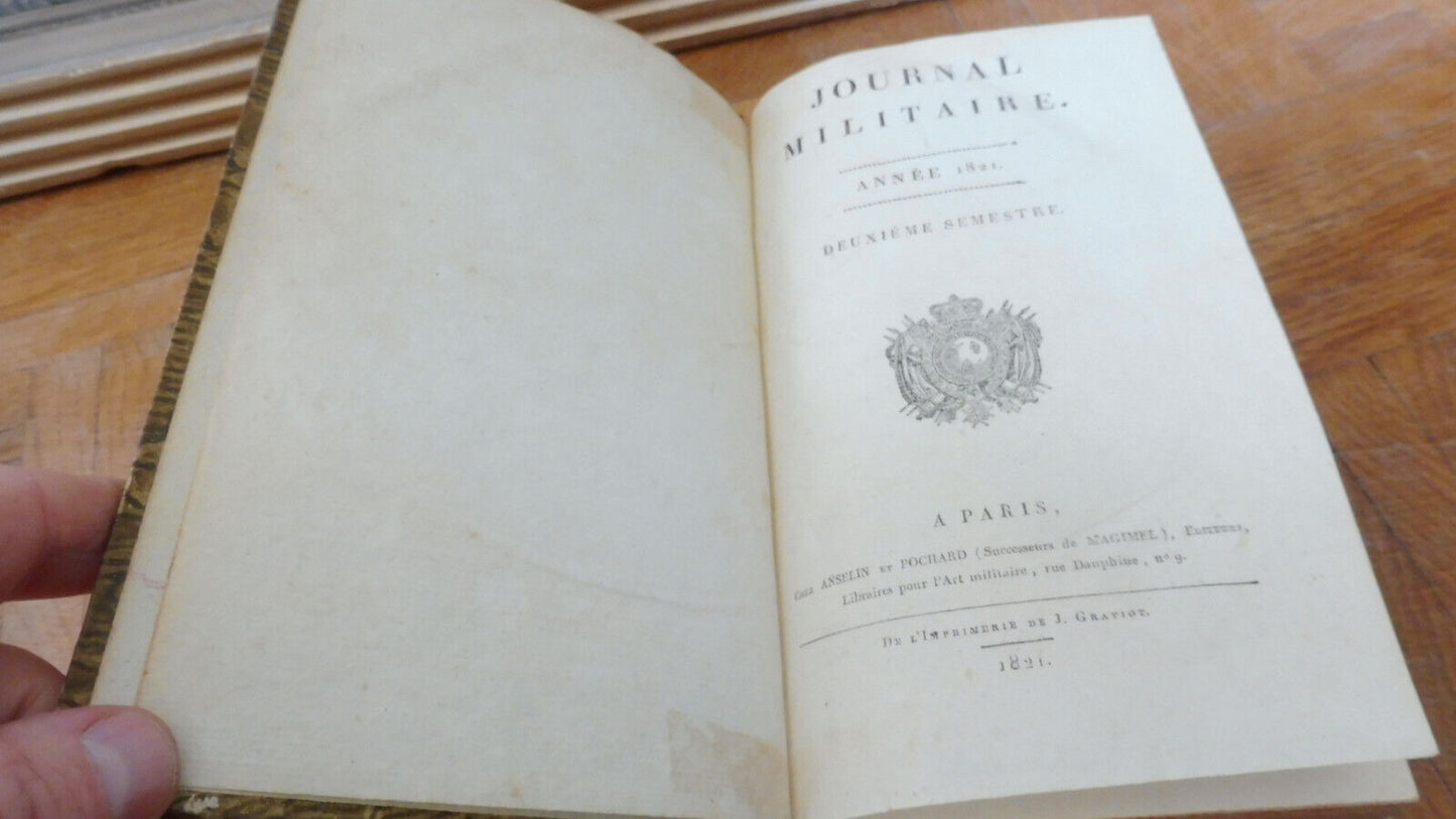 Journal militaire. 2ème semestre 1821