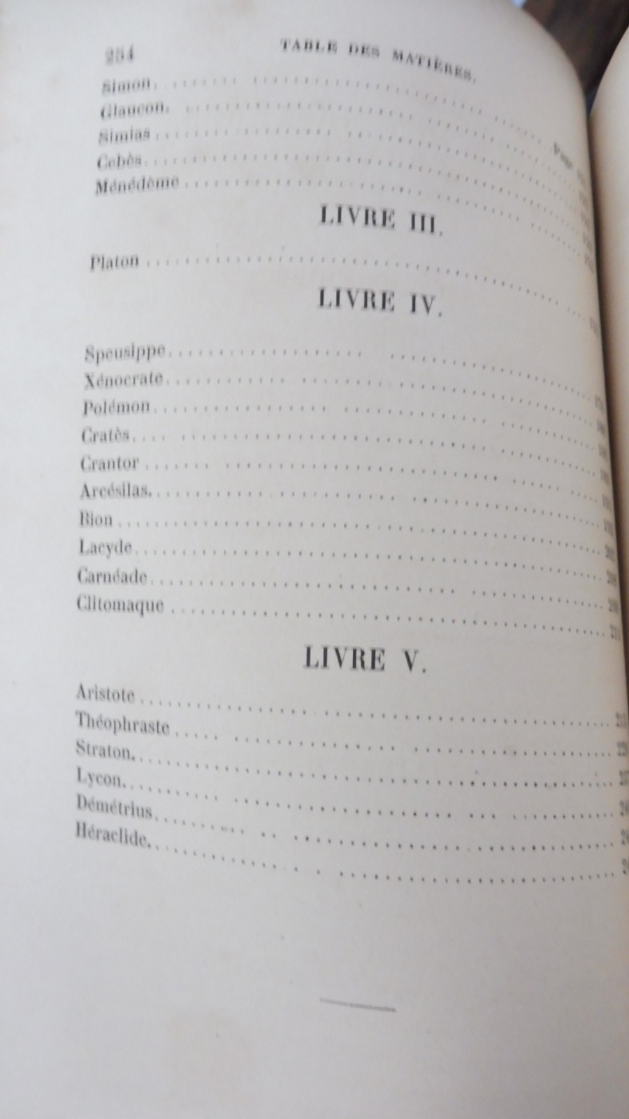 Diogène de Laerte (Ch. Zevort trad.) 1847 2 tomes en 1 vol. COMPLET