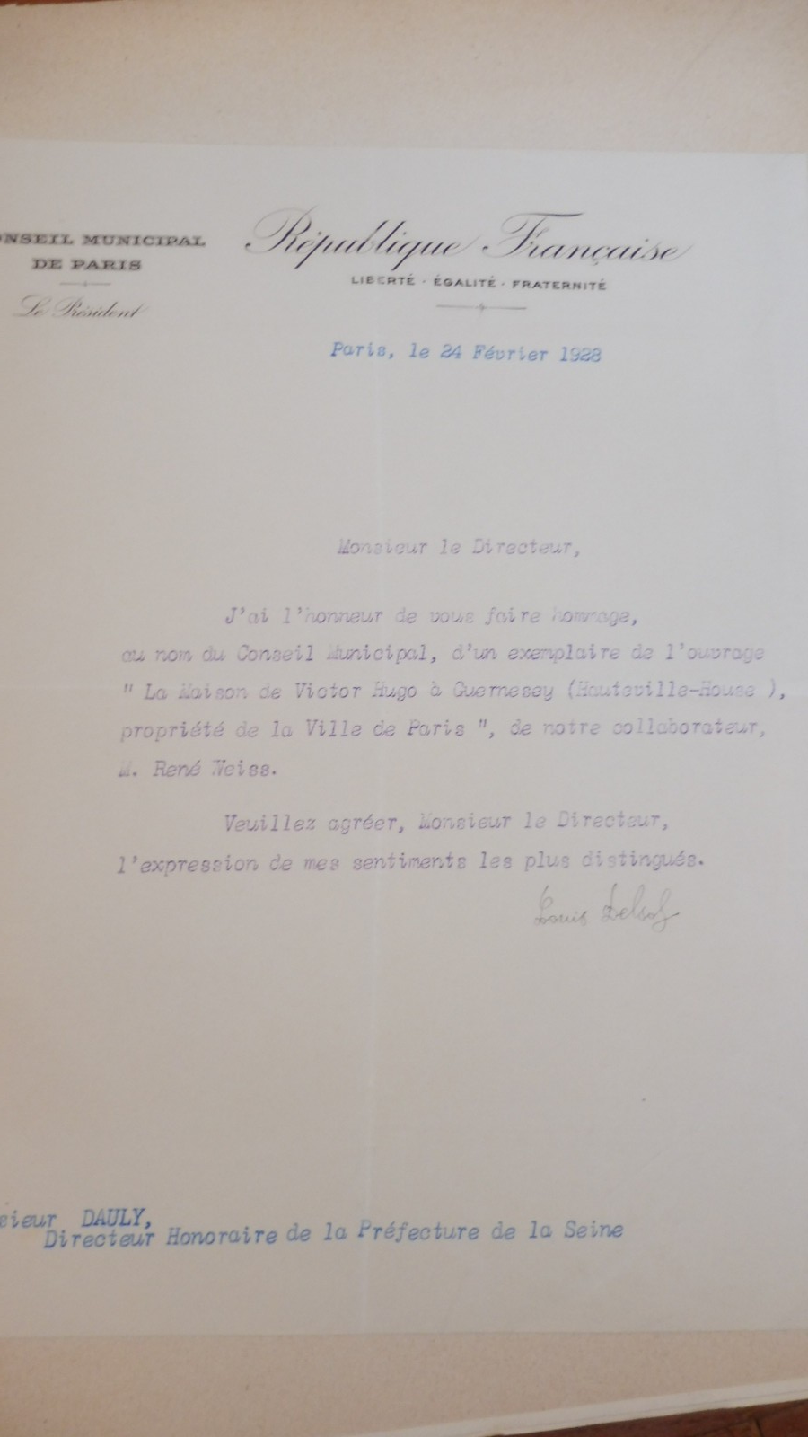 La Maison de Victor Hugo à Guernesey (René Weiss) 1928